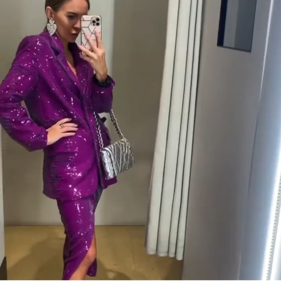 Zara sequin skirt - Picture 4 of 16